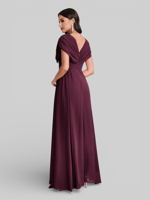 Vestido de Festa Longo Bordado com Strass Dantas - Aurea Dress