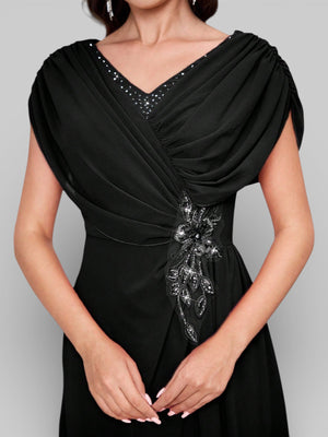 Vestido de Festa Longo Bordado com Strass Dantas - Aurea Dress