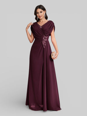 Vestido de Festa Longo Bordado com Strass Dantas - Aurea Dress