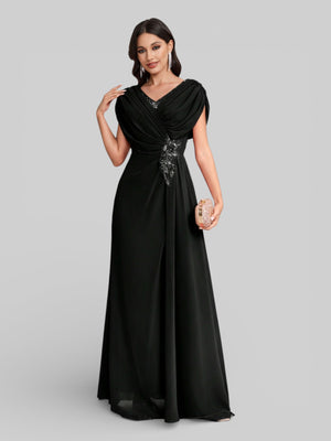 Vestido de Festa Longo Bordado com Strass Dantas - Aurea Dress
