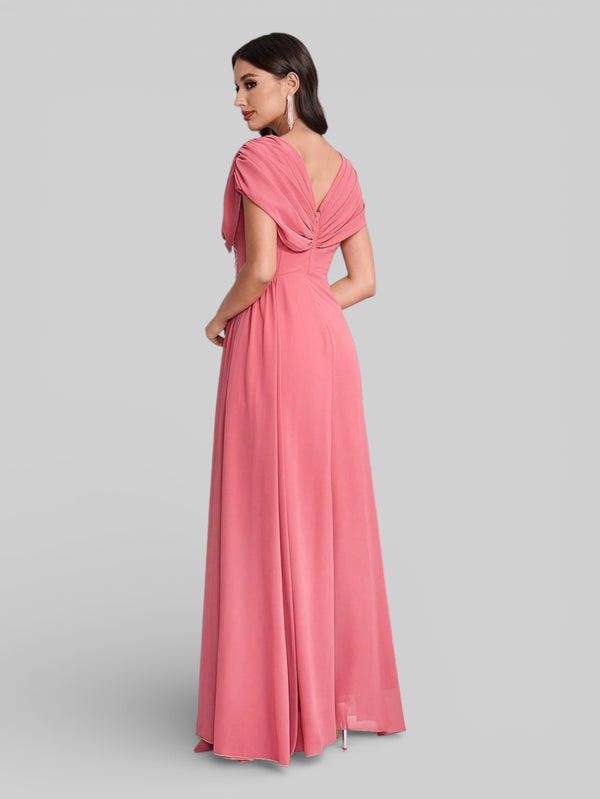 Vestido de Festa Longo Bordado com Strass Dantas - Aurea Dress