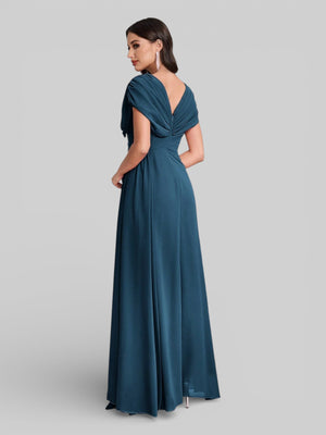 Vestido de Festa Longo Bordado com Strass Dantas - Aurea Dress