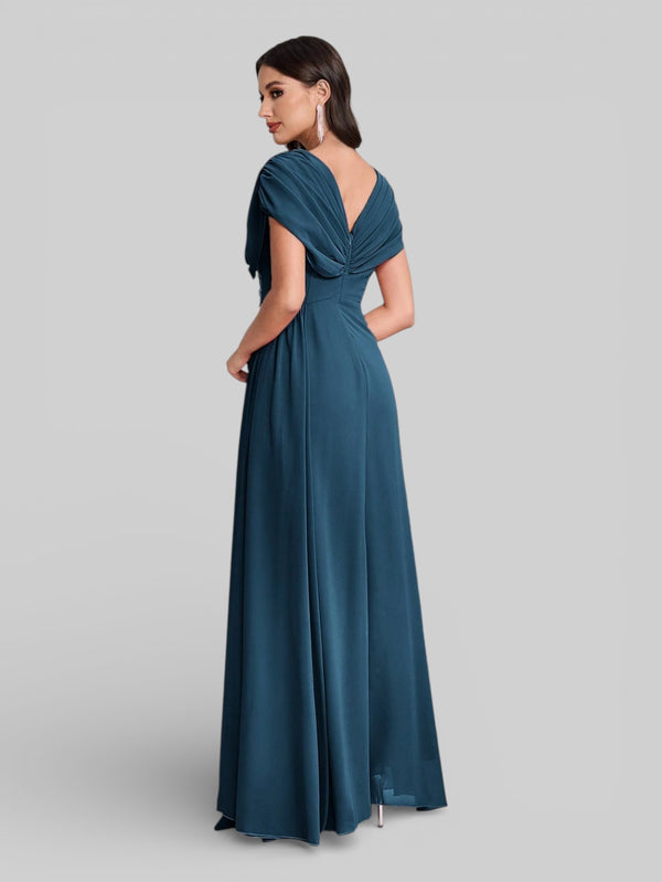 Vestido de Festa Longo Bordado com Strass Dantas - Aurea Dress