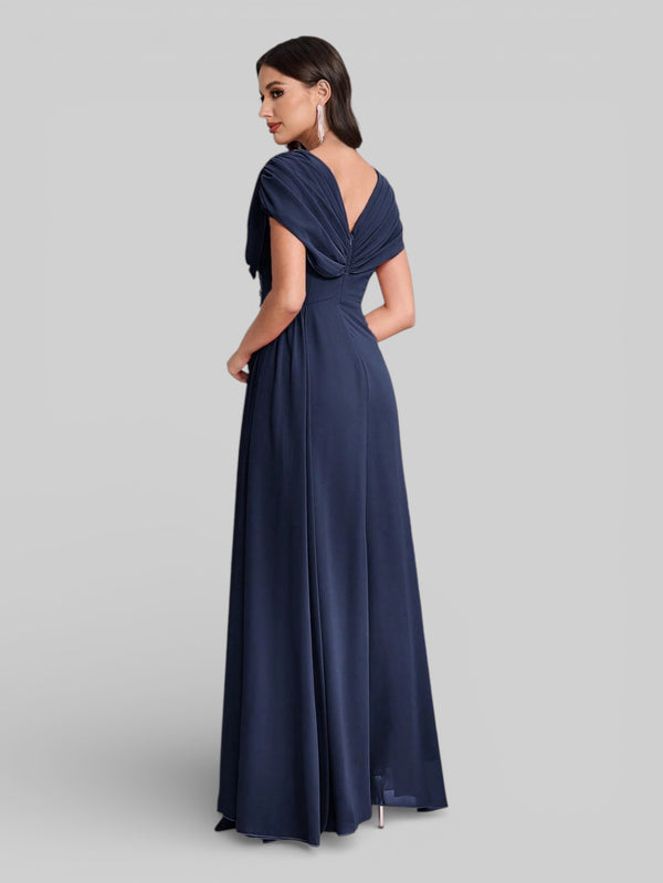 Vestido de Festa Longo Bordado com Strass Dantas - Aurea Dress
