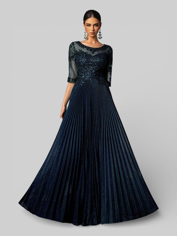 Vestido de Festa Super Luxo Apliques Deslumbre - Aurea Dress