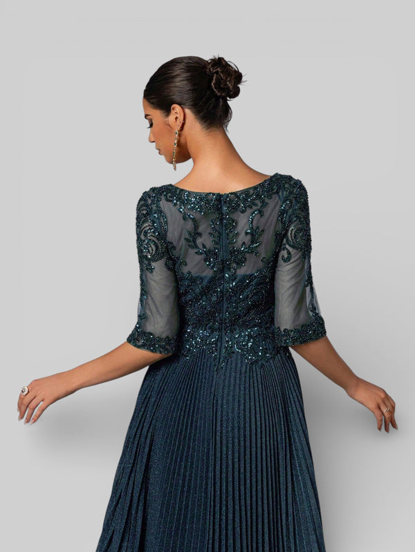 Vestido de Festa Super Luxo Apliques Deslumbre - Aurea Dress