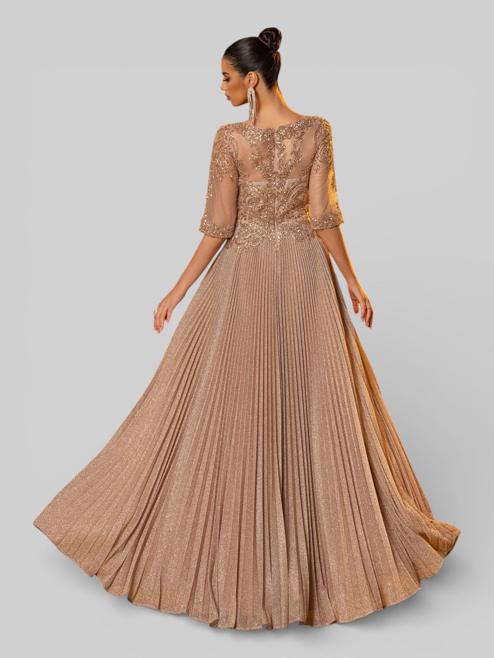 Vestido de Festa Super Luxo Apliques Deslumbre - Aurea Dress