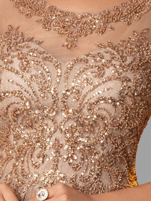 Vestido de Festa Super Luxo Apliques Deslumbre - Aurea Dress