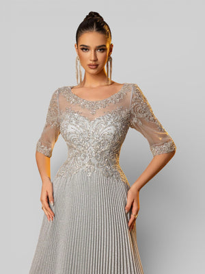 Vestido de Festa Super Luxo Apliques Deslumbre - Aurea Dress