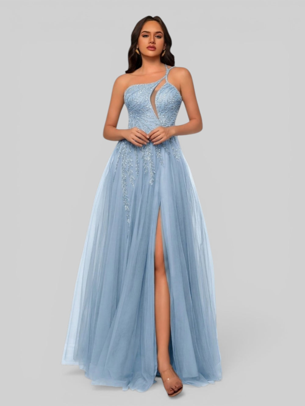 Vestido de Festa Super Luxo com Apliques Dubai