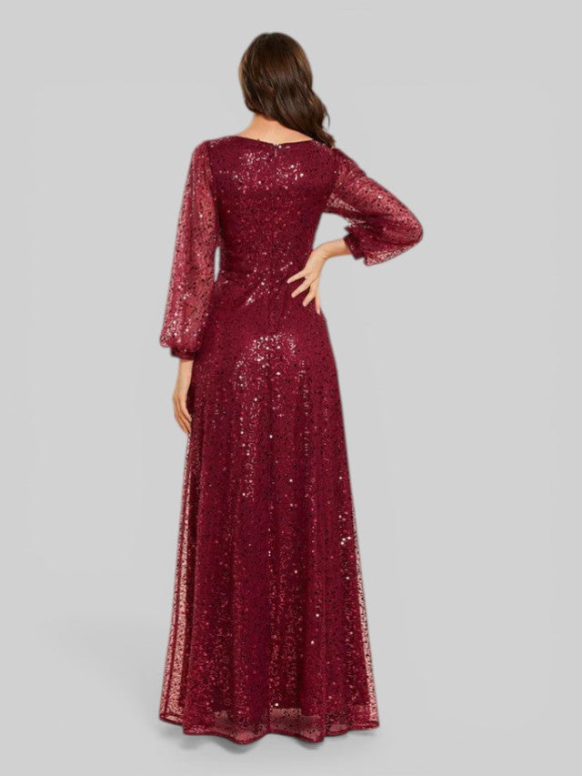 Vestido de Festa Plus Lantejoulas Marielly