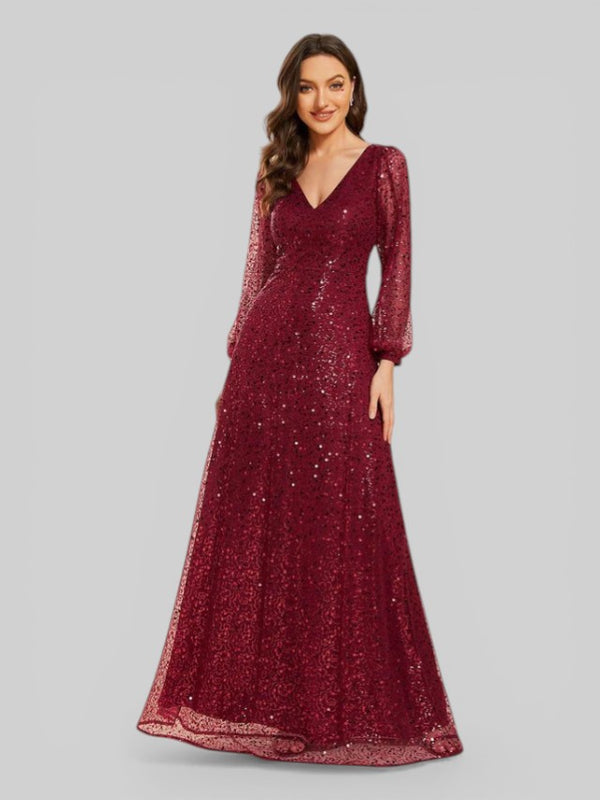 Vestido de Festa Plus Lantejoulas Marielly
