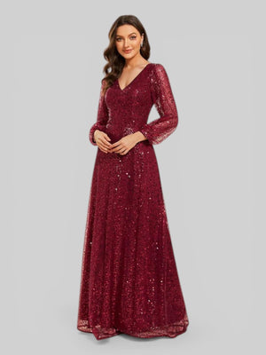 Vestido de Festa Plus Lantejoulas Marielly