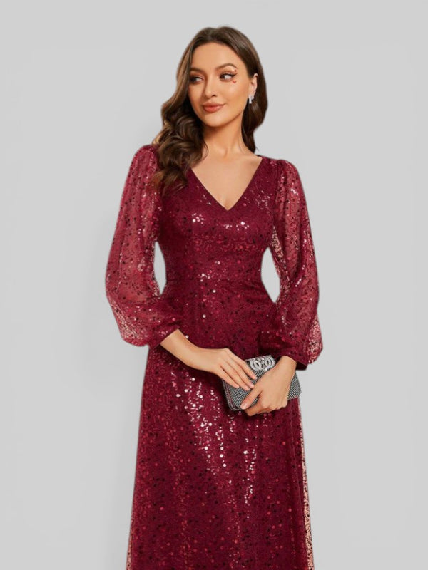 Vestido de Festa Plus Lantejoulas Marielly