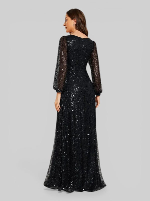 Vestido de Festa Plus Lantejoulas Marielly