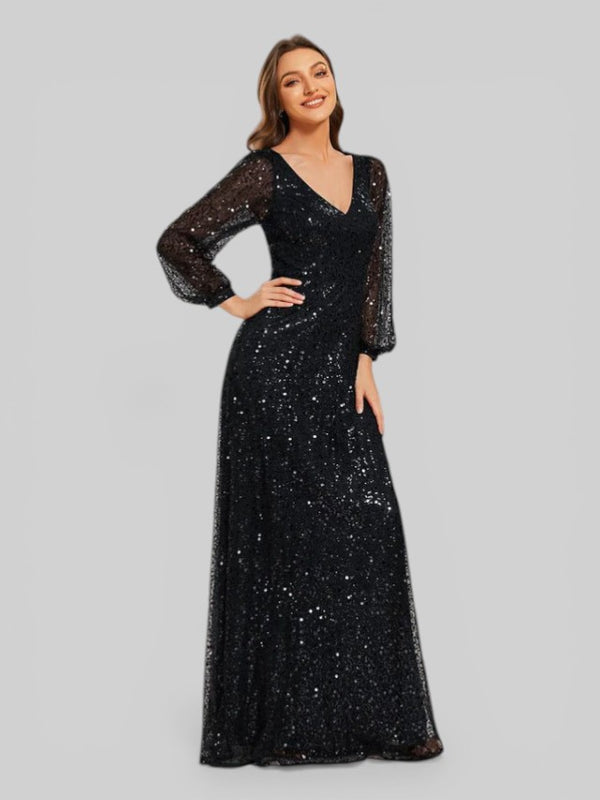 Vestido de Festa Plus Lantejoulas Marielly