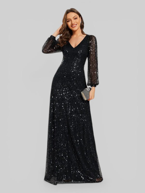 Vestido de Festa Plus Lantejoulas Marielly