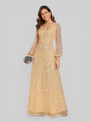 Vestido de Festa Plus Lantejoulas Marielly