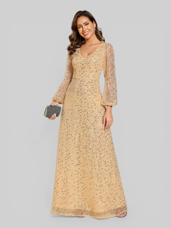 Vestido de Festa Plus Lantejoulas Marielly