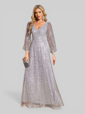 Vestido de Festa Plus Lantejoulas Marielly
