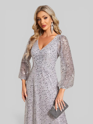 Vestido de Festa Plus Lantejoulas Marielly