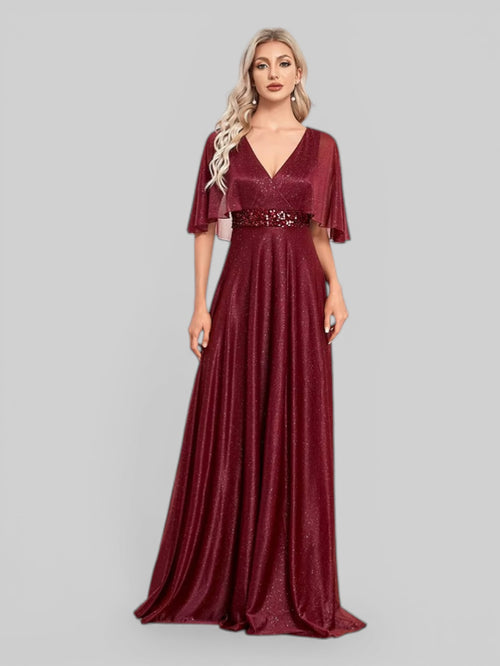 Vestido de Festa Longo Brilhante Faro - Aurea Dress