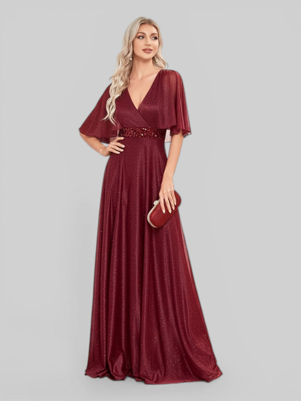 Vestido de Festa Longo Brilhante Faro - Aurea Dress