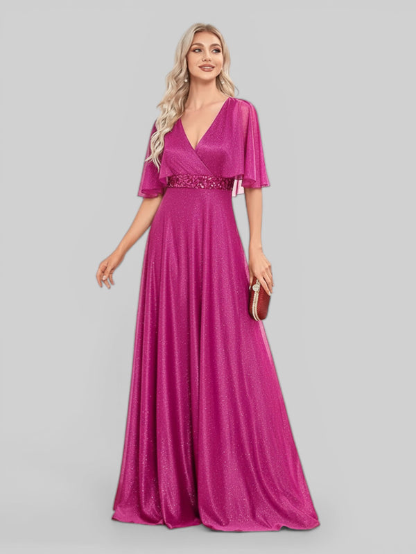 Vestido de Festa Longo Brilhante Faro - Aurea Dress