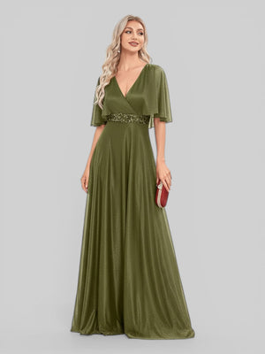 Vestido de Festa Longo Brilhante Faro - Aurea Dress