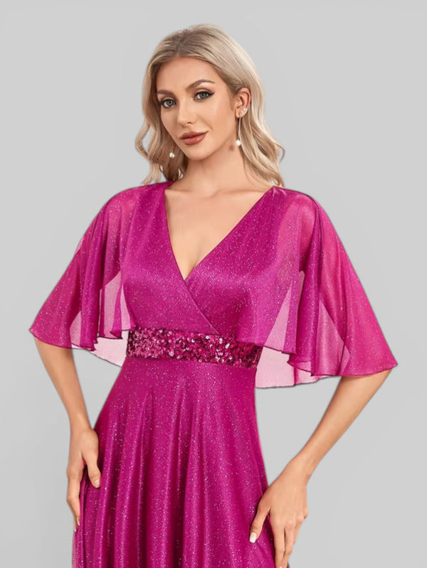 Vestido de Festa Longo Brilhante Faro - Aurea Dress