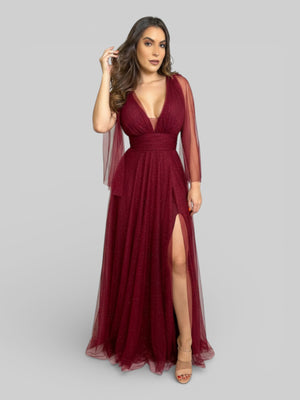 Vestido Plus Size com Brilho Paloma - Aurea Dress
