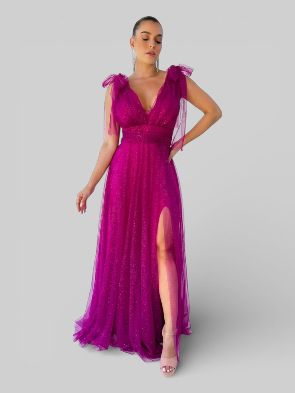 Vestido Plus Size com Brilho Paloma