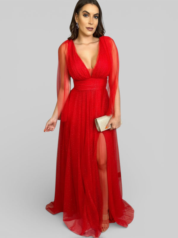 Vestido Plus Size com Brilho Paloma - Aurea Dress