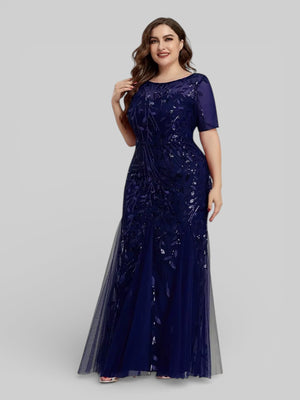 Vestido de Festa Longo Plus Size Lantejoulas Merilim - Aurea Dress