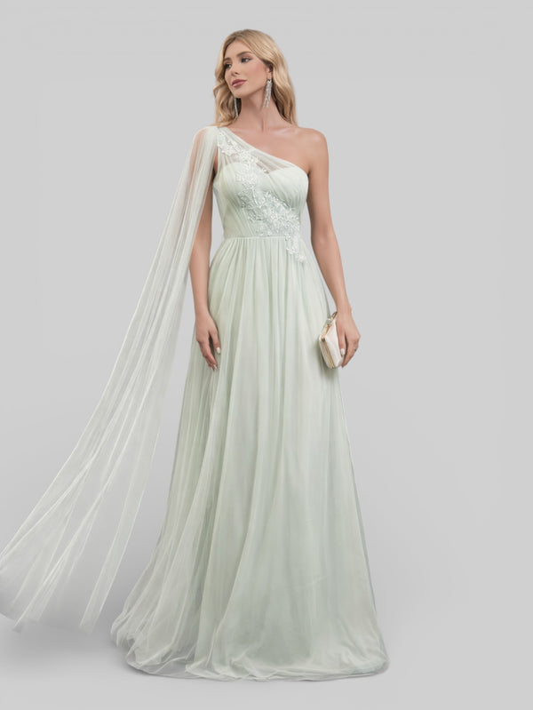 Vestido de Festa Bordado com Faixas Jacqueline - Aurea Dress