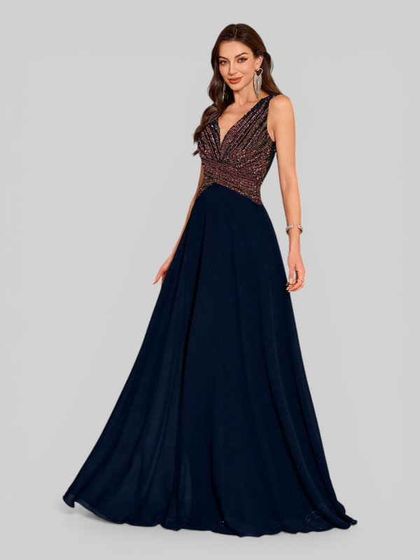 Vestido de Festa Longo Paetê Lovis