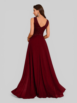 Vestido de Festa Longo Paetê Lovis