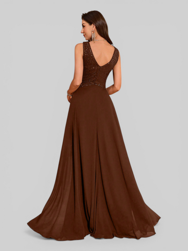 Vestido de Festa Longo Paetê Lovis