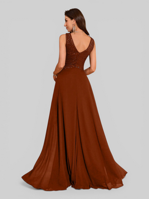 Vestido de Festa Longo Paetê Lovis