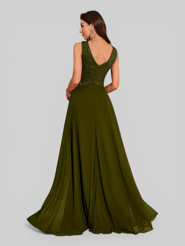 Vestido de Festa Longo Paetê Lovis