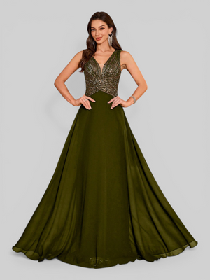 Vestido de Festa Longo Paetê Lovis