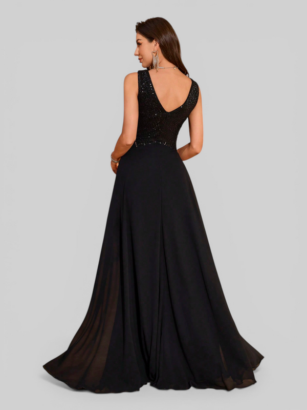 Vestido de Festa Longo Paetê Lovis
