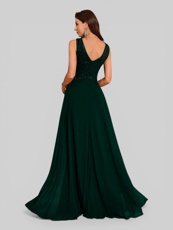 Vestido de Festa Longo Paetê Lovis