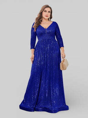 Vestido de Festa Manga Longa Lantejoulas Lunática - Aurea Dress