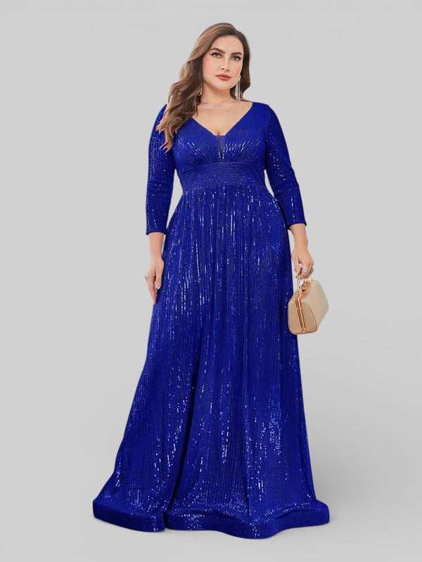 Vestido de Festa Manga Longa Lantejoulas Lunática - Aurea Dress