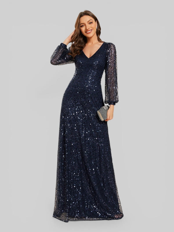 Vestido de Festa Plus Lantejoulas Marielly