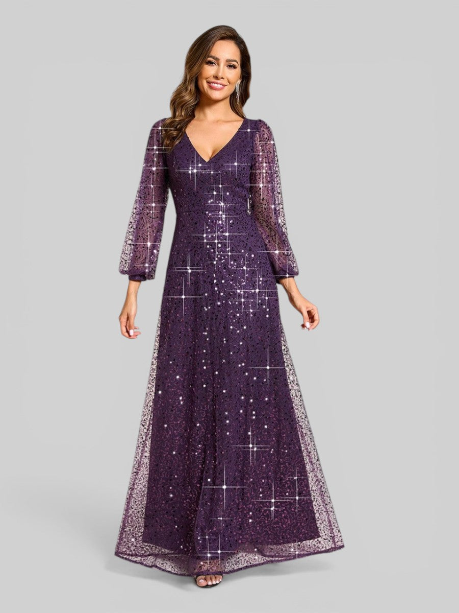Vestido de Festa Plus Lantejoulas Marielly