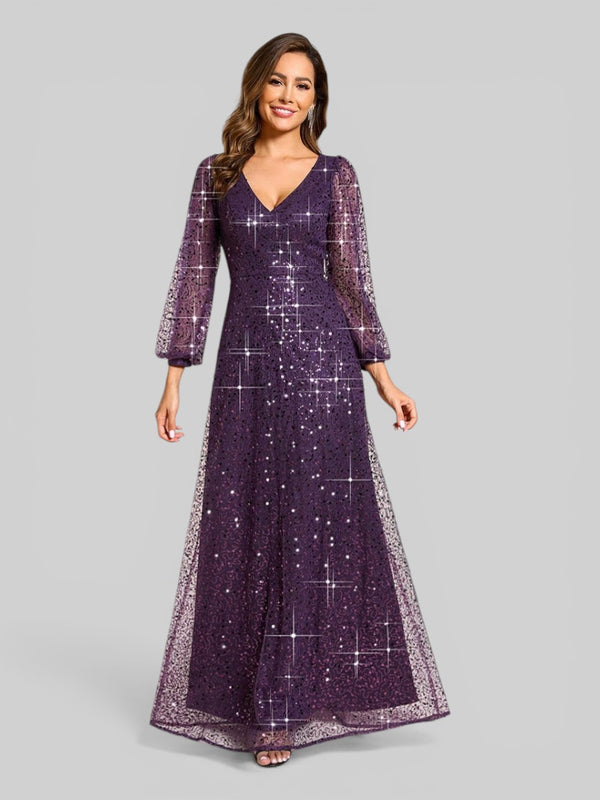 Vestido de Festa Plus Lantejoulas Marielly