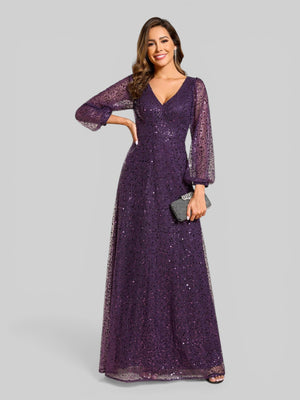 Vestido de Festa Plus Lantejoulas Marielly