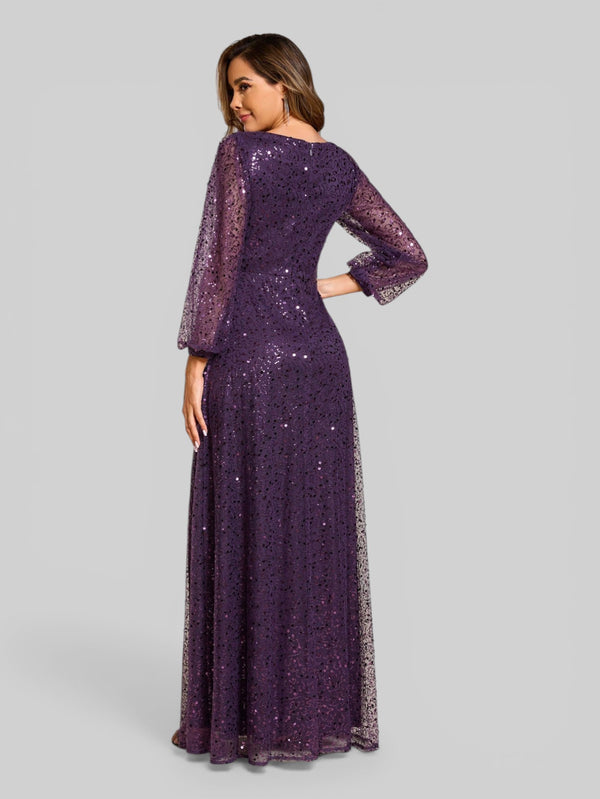 Vestido de Festa Plus Lantejoulas Marielly